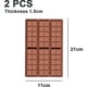 thumbnail image 2 of Moldes de chocolate antiadherentes para chocolate y caramelos, de silicona de grado alimenticio, para hornear, dulces y snacks de chocolate. Crea deliciosos chocolates fácilmente. Paquete de 2., 2 of 5