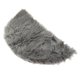 thumbnail image 2 of Alfombrilla De Suelo De Piel De Oveja De Lana Artificial Semiredonda Alfombrilla De Suelo Gris, 2 of 5