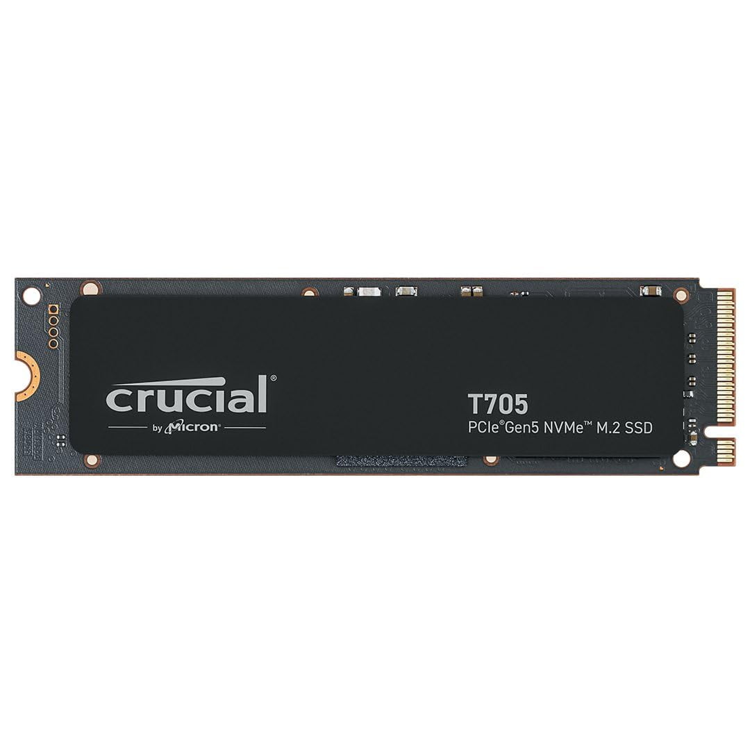 Ssd Crucial New 2024 T705 Pcie Gen5 Nvme M.2 De 2 Tb, 14.500 Mb/s