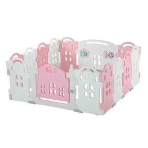 Bebeco - Corral Bebe 12+2 Castillo Rosado