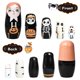 thumbnail image 3 of Matrioska rusa Nesting Dolls Tongan para Halloween, 5 unidades, 15 cm, 3 of 7