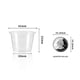 thumbnail image 2 of Vasos de chupito TashiBox de plástico de 1 onza (400 unidades) para chupitos de gelatina, 2 of 7