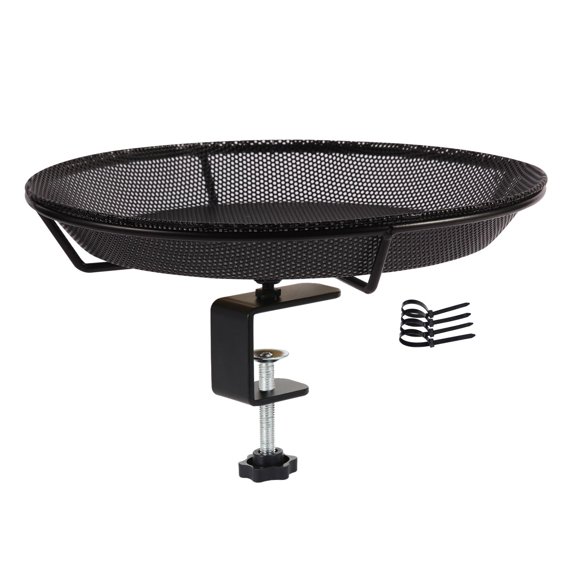 Comedero para Pájaros HRAYLTOP con Abrazadera de Hierro Desmontable de 4.5 cm