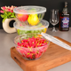 thumbnail image 2 of 3 bowl contenedor ensaladera cuenco plástico con tapa 1300ml, 2 of 3