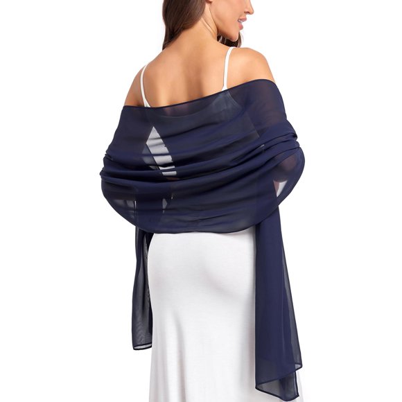 Bufanda y chal navy para mujer, talla única - olyrjie