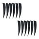 thumbnail image 3 of 12 Piezas 4 Pulgadas Tiro Con Arco Flecha Plumas Fletchings Paletas Negro, 3 of 3