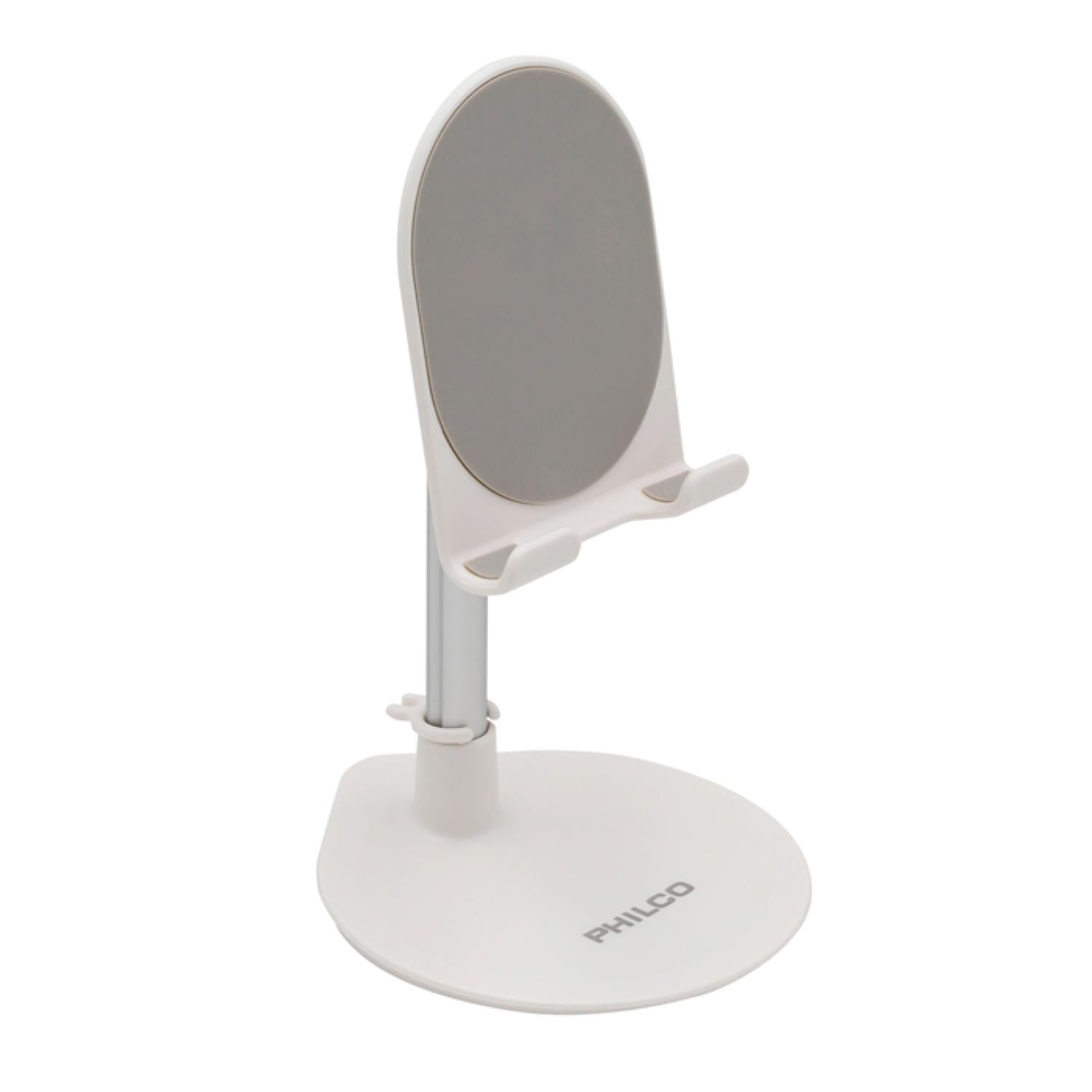 Philco - Soporte Sobremesa Para Celular Ajustable Blanco