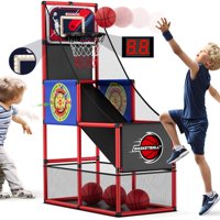 Juego Arcade Baloncesto Hyes 2 En 1 Con Dardos 3-12 Años