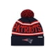 thumbnail image 1 of Gorro FOCO New England Patriots NFL azul marino con pompón, 1 of 4
