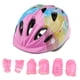 thumbnail image 4 of 7 Piezas Ni?o Patinaje Sobre Ruedas Casco De Bicicleta Rodilla Protector De Mu?eca Conjunto De Coderas Rosa, 4 of 4
