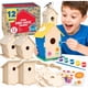 thumbnail image 1 of Neliblu 12 Pack DIY Bird House Kits for Kids, 3 Unique Shapes, 1 of 3