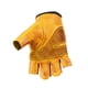 thumbnail image 3 of Guantes Sin Dedos Cuero Natural, Vintage, Amarillo Mostaza, con Protección. Horma Normal, no Chica. RESPEKT, 3 of 3