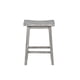 thumbnail image 2 of Taburete Benjara Accent Saddle Design, madera, gris, 2 of 6