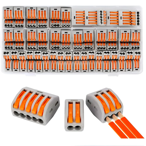 Genérico - Conectores Tipo Wago 3 Entradas – Pack 100 Unidades