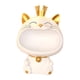 thumbnail image 5 of Figura De Gato Caja De Almacenamiento Novedad Escultura De Resina Estatua De Gato De La Suerte Decoración Estilo B Blanco, 5 of 5