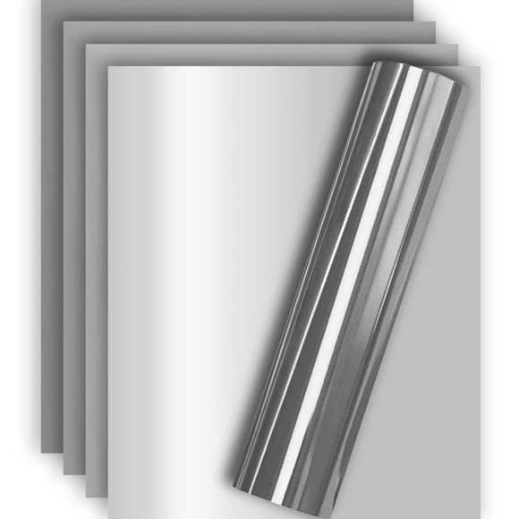 Vinilo HTV Plateado Tvinyl Warehouse - 5 hojas (25 × 30 cm)