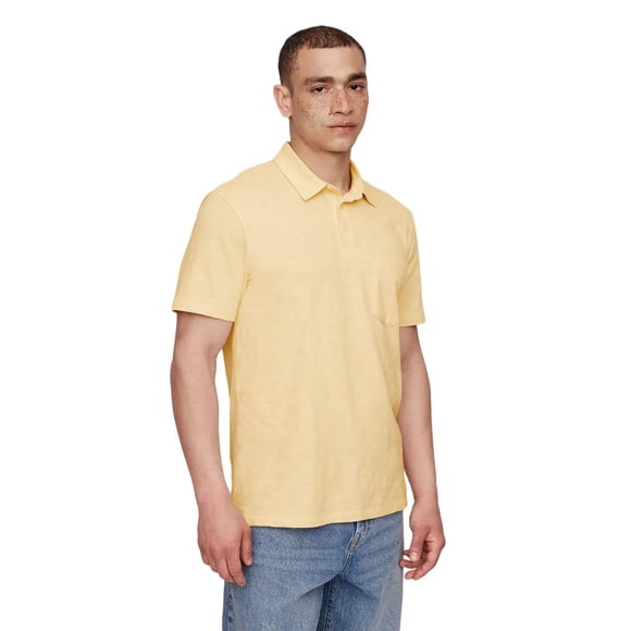 Polo GAP Lived in Reed Yellow para hombre, talla XL