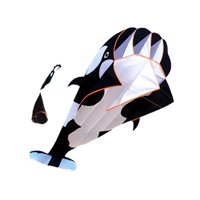 Magideal - Cometa 3D, Delfín Grande, Juguete Deportivo Al Aire Libre, Cometas De Playa Gigantes Suaves De Dibujos Animados, Cometas Voladoras Para Actividades Al