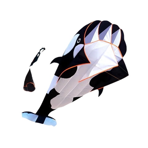 Magideal - Cometa 3D, Delfín Grande, Juguete Deportivo Al Aire Libre, Cometas De Playa Gigantes Suaves De Dibujos Animados, Cometas Voladoras Para Actividades Al