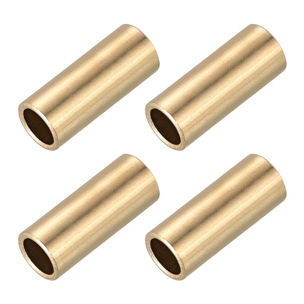 Cojinetes de Manguito Uxcell, 10mm de Diámetro Interior x 12mm de Diámetro Exterior x 20mm de Longitud Bujes de Latón Fundido Autolubricantes