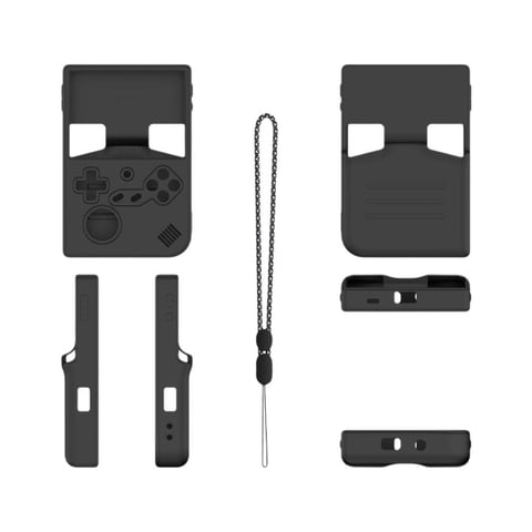 Genérico - Funda Protectora De Silicona Suave A Prueba De Golpes Para La Consola De Juegos Anbernic Rg40Xxv - Cubierta Ligera Y Duradera Accesorios-Negro