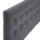 thumbnail image 3 of Respaldo Botone Felpa 2 Plazas Gris, 3 of 5