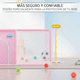 thumbnail image 3 of Corral Bebe Infantil 3en1 Juego Malla Tela Oxford 180x120cm Rosa, 3 of 8
