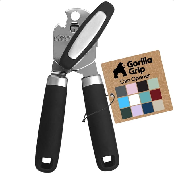 Abrelatas GORILLA GRIP Negro de Acero Inoxidable