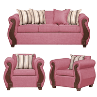 Ruzam Mobel - Juego De Living 3-1-1 Begoña Palo Rosa