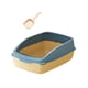 thumbnail image 3 of Caja De Arena Para Gatos Bandeja De Arena Para Gatos Semicerrada Para Gatos De Interior Mascotas Pequeñas Conejo Amarillo Y Azul, 3 of 3
