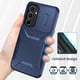 thumbnail image 2 of Funda Resistente para Samsung Galaxy A35 5G con Tapa Deslizante y Protección Militar Azul, 2 of 5