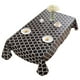 thumbnail image 1 of Mantel marroquí - Resistente al agua, antiarrugas, rectangular, protector lavable para mesa de comedor, ideal para fiestas y exteriores, color negro, 152 x 254 cm, 1 of 7