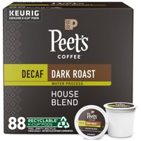 Peet'S Coffee - Café Peet'S Mezcla De Casa Descafeinado Tostado Oscuro 88 Cápsulas K-Cup