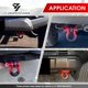 thumbnail image 4 of Soportes de Gancho de Remolque JY PERFORMANCE 3/4" con Grilletes Rojos, 4 of 6