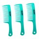 thumbnail image 3 of 3 Unids / set Salón de peluquería Mango antiestático Peine de dientes anchos Azul, 3 of 5