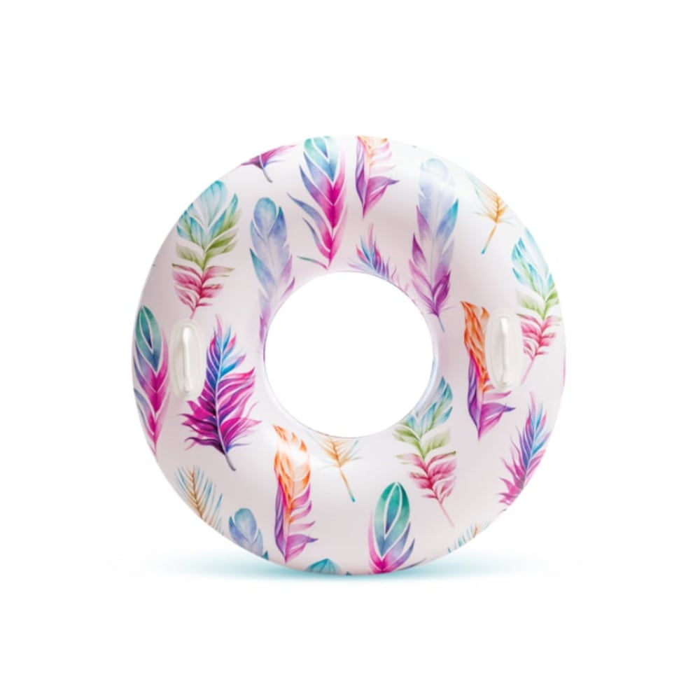 Flotador Inflable Aro Tropical Intex Dreams Tubes 97 Cm, Plumas