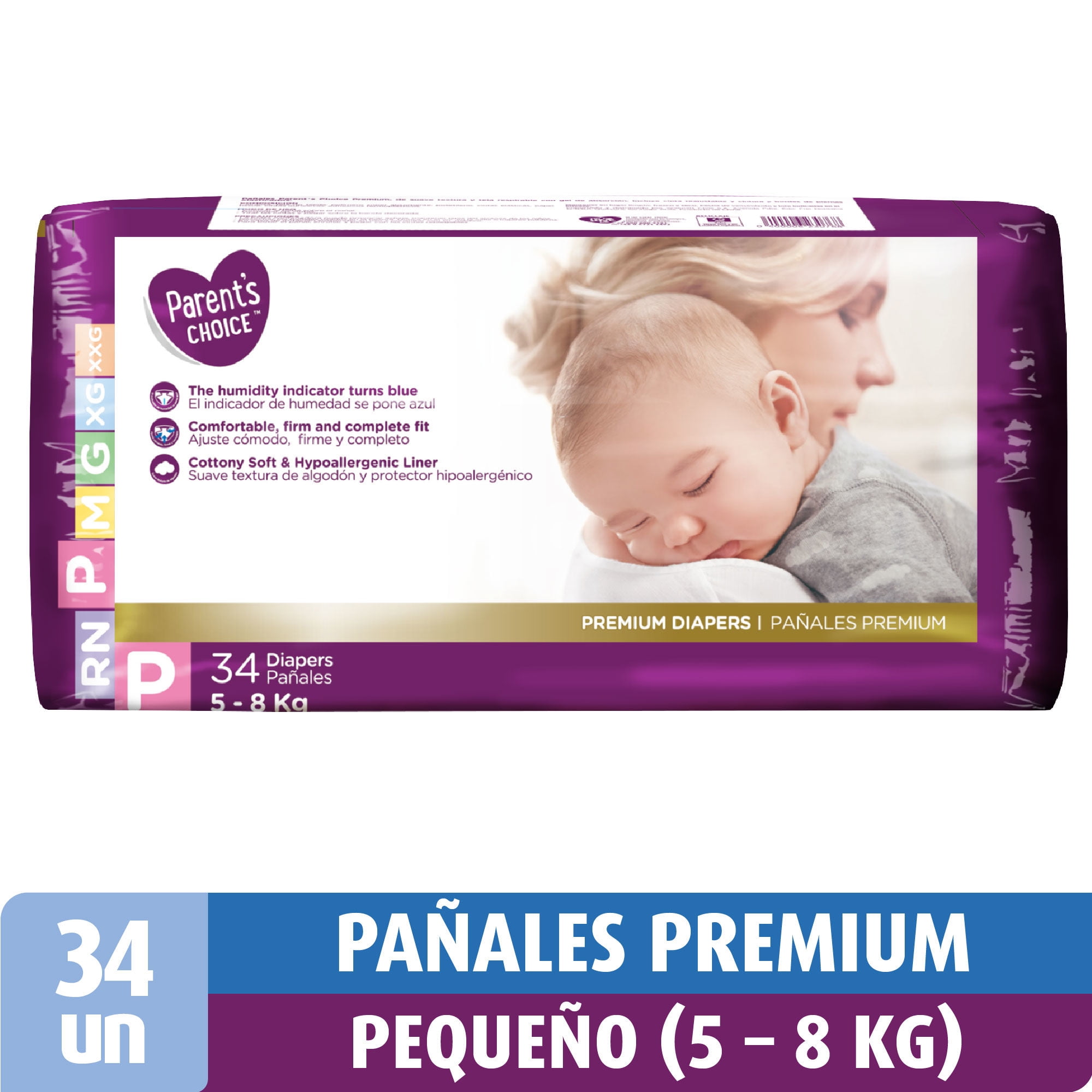 Pañales Premium P 34 Un Parent's Choice