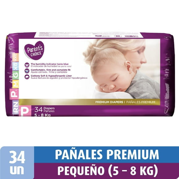 Pañales Parent'S Choice Premium P, 34 Un