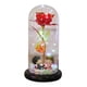 thumbnail image 4 of Flor Artificial De Lujo Con Cubierta De Vidrio Hecha A Mano Para Mamá, Mujer, Esposa, Decoración Roja, 4 of 5