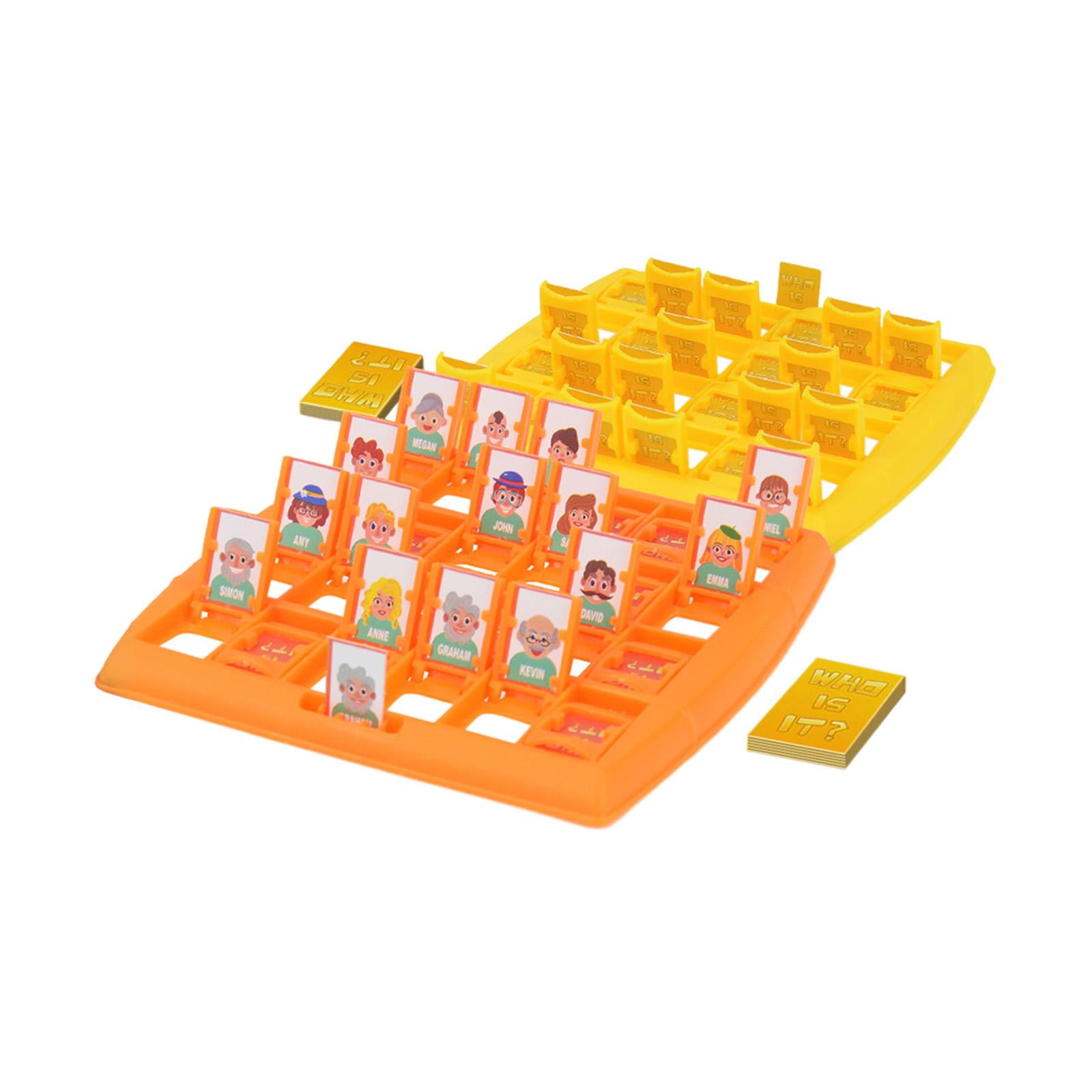 Magideal - Juego De Adivinanzas Juego De Razonamiento Novedad Juguete Interactivo, Juguetes Educativos Juego De Mesa Tarjetas De Personajes Para Niños Juego Fami Amarillo