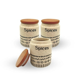 Santú Home & Deco - Set Especieros Cerámica 3 Unidades