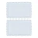 thumbnail image 1 of Set 2 Bandejas Rectangular Norplat Ideal Para Brazo De Reina Blanco, 1 of 10