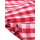thumbnail image 5 of INSPIRE CHIC Blusa de Cuadros con Peplum para Mujer de Regreso a Clases Cuello Cuadrado Sin Mangas Verano M Rojo, 5 of 6