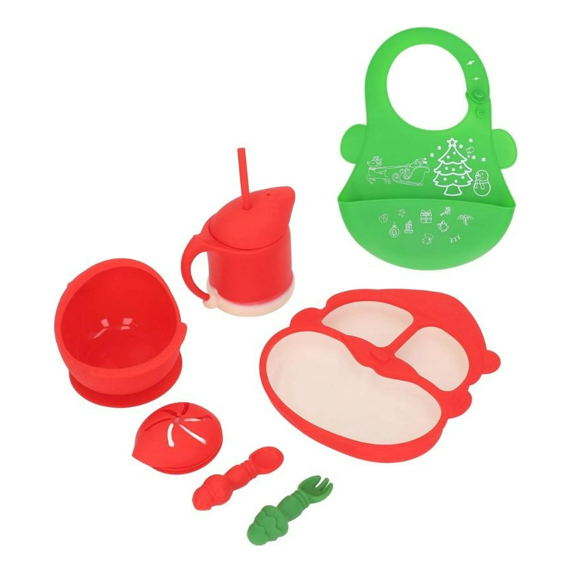 Genérico - Set De Alimentacion Completo Plastico Edicion Navidad Lau