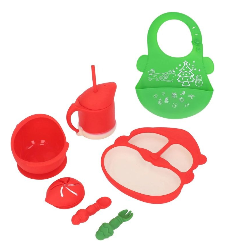 Genérico - Set De Alimentacion Completo Plastico Edicion Navidad Lau