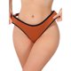 thumbnail image 1 of INSPIRE CHIC Braguitas de Tiro Bajo para Mujer de Tela Acanalada Suave y Transpirable con Ribete de Color en Contraste Talla Mediana Naranja, 1 of 4