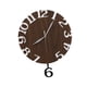 thumbnail image 1 of Reloj De Pared Oscilante De 12.0 In Para Colgar En La Pared, Para Oficina, Comedor, Cocina, Color Marrón, 1 of 3