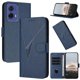 thumbnail image 1 of Funda Cartera Fibra de Carbono para Motorola MOTO G85 5G con Soporte y Cierre Magnético Azul, 1 of 6
