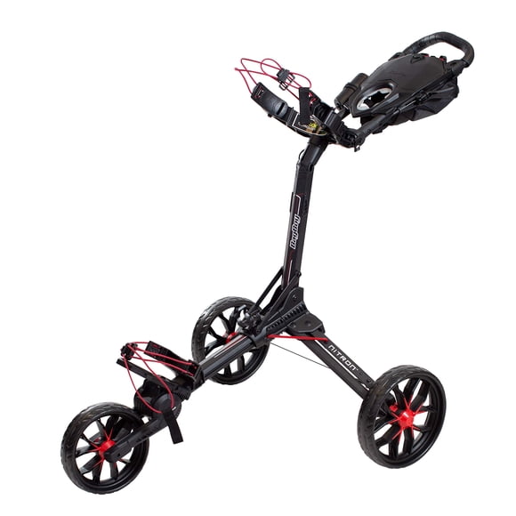 Bolsa para carrito de golf Boy Nitron, negra y roja, apertura automática, cierre superior