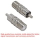thumbnail image 2 of Adaptador coaxial a RCA, paquete de 2, convertidor F hembra a RCA macho, conector de cable coaxial para subwoofer, receptor, consola de juegos, TV y monitor., 2 of 5